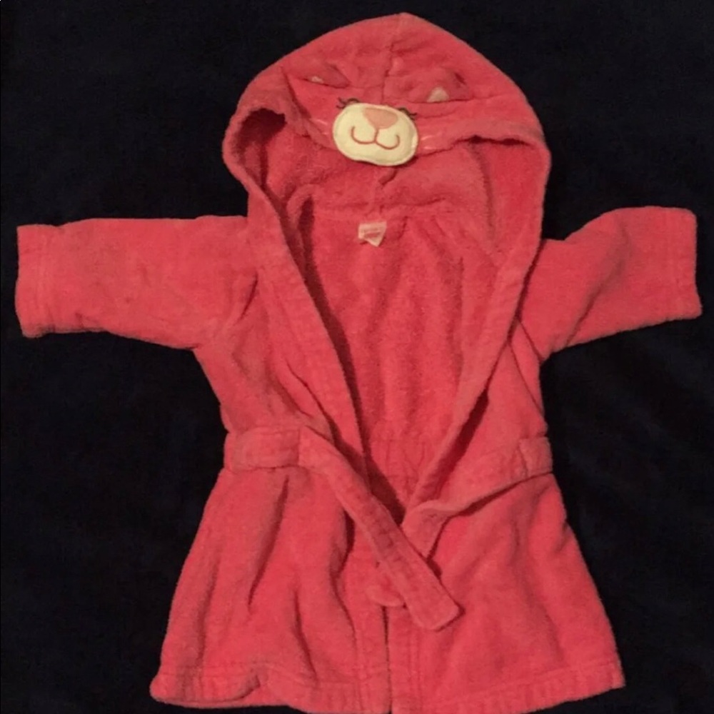 0-9 month baby girl bathrobe